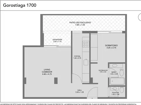 Departamento en Venta en Las Cañitas, USD 243.000
