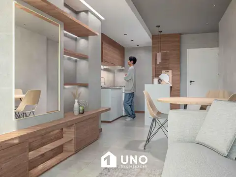 Bv. Avellaneda y San Luis - Amplio Dpto de 1 Dormitorio.