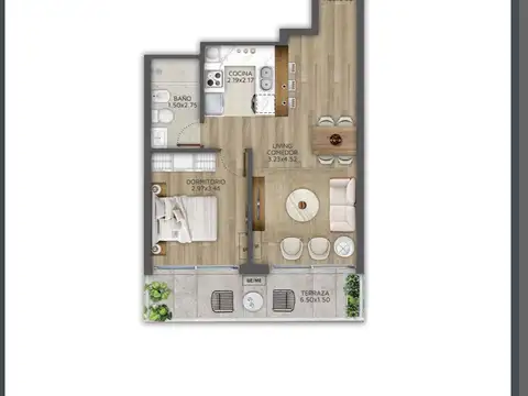 VENTA DEPTO PREMIUM 1 DORMITORIO POCITOS NUEVO