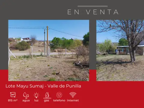 Terreno en Venta en Mayu Sumaj, USD 40.000