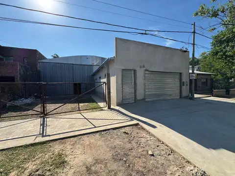 Local comercial + galpón en alquiler Roldán