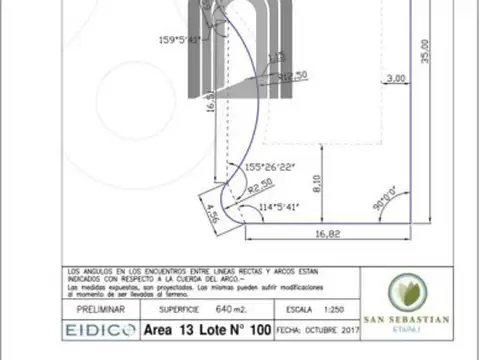 Lote San Sebastian Área 13