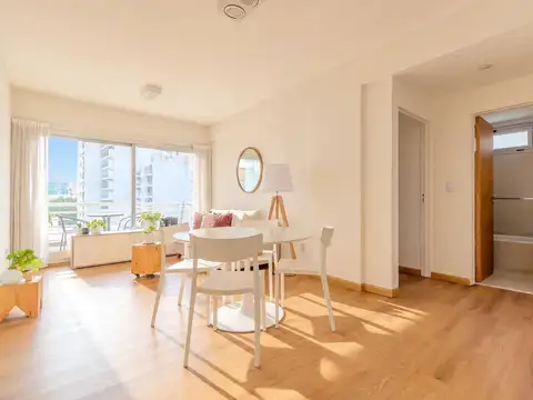 Venta Departamento 2 ambientes contrafrente con cochera y amenities Apto Credito en Palermo.