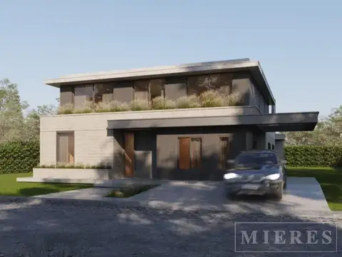 Casa en construcción en el barrio Carpinchos, Nordelta