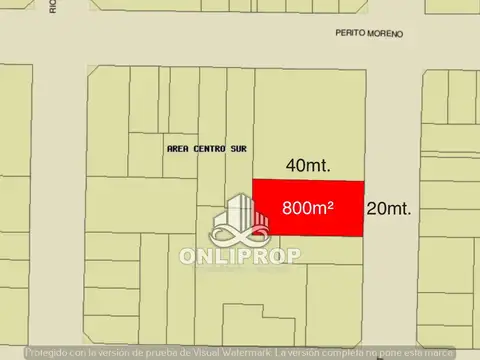 Terreno en Área Centro Sur