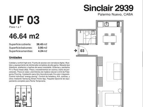 Departamento en Venta en Palermo, USD 149.060