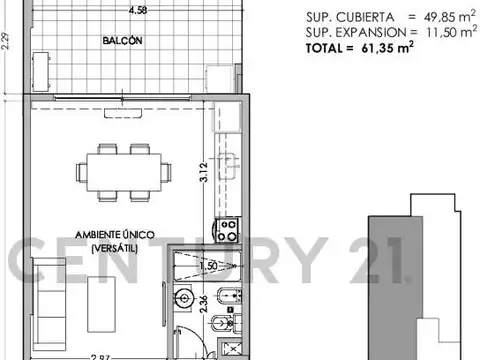 Departamento en Venta en Villa Santa Rita, USD 98.000