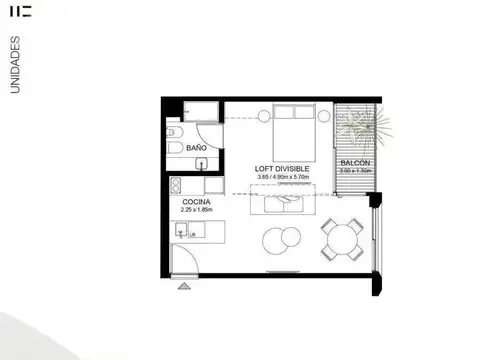 Departamento en Venta en Belgrano, USD 220.000