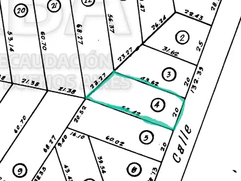 Terreno en Venta 50  mts Fondo