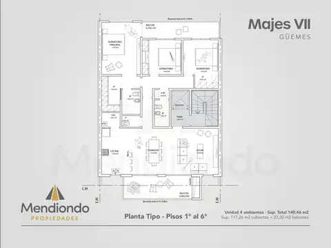 Departamento en Venta al Noroeste