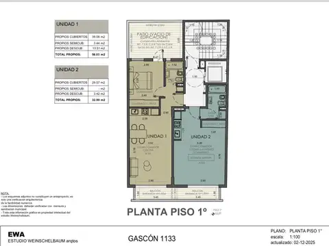 Departamento en Venta en Palermo, USD 86.097
