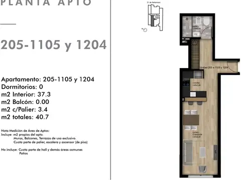 VENTA APARTAMENTO MONOAMBIENTE PUNTA CARRETAS