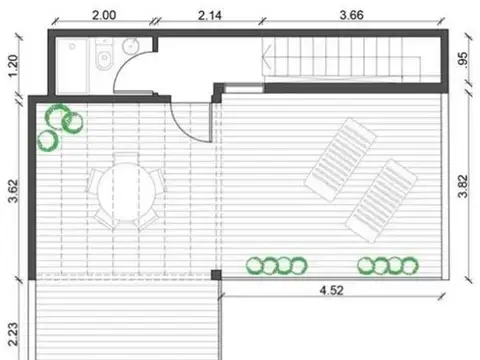 Depto Tipo Casa en Venta de 1 dormitorio