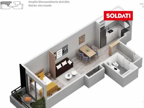 Monoambiennte - Yerbal al 1000