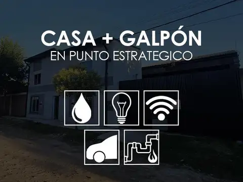 Casa + Galpón en Villa San Jose