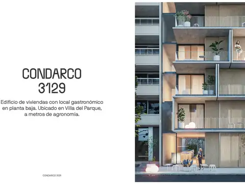 Departamento de 2 ambientes 2 baños balcón aterrazado en Villa del Parque CUOTAS