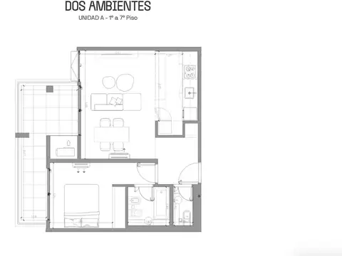 Departamento en Venta en Villa del Parque, USD 141.000
