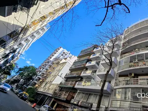 Dos ambientes amoblado a estrenar en Belgrano, balcón terraza y cochera.