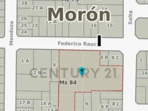 EXCLUSIVO LOTE EN EL CENTRO DE MORON   IDEAL DESARROLLO.