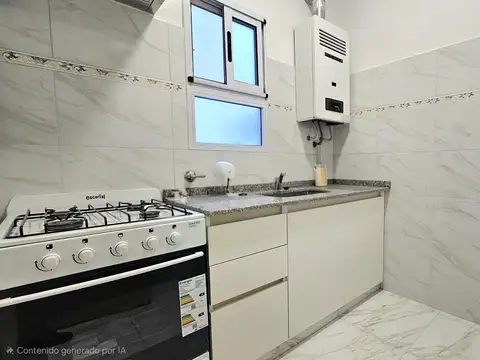 Departamento de 2 ambientes reciclado al contrafrente - luminoso