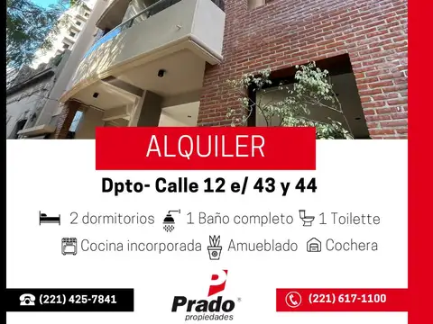 DEPARTAMENTO DE CATEGORIA AMUEBLADO CON COCHERA