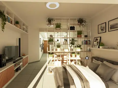 Departamento Monoambiente con 1 baño
