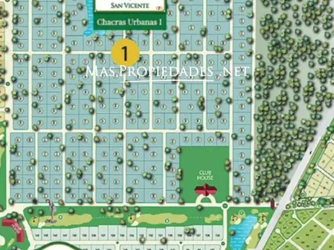 Venta Terreno / Lote Interno en Fincas de San Vicente Chacras  Canning