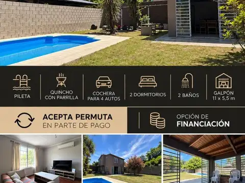 OPORTUNIDAD VENTA CASA QUINTA PILETA QUINCHO Y DEPOSITO  ESCUCHA OFERTAS