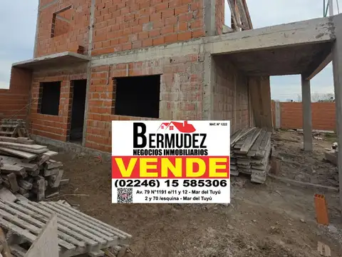 Venta Depto Tipo Casa 3 Ambientes A Estrenar Calle 57 Entre 9 Y 10 Mar Del Tuyu Anticipo y Cuotas 