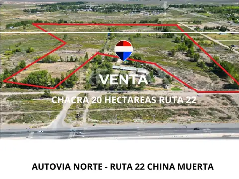 VENTA CHACRA 20 HECTAREAS CHINA MUERTA, PLOTTIER