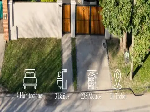Hermosa y moderna casa en barrio El Trebol Ezeiza.