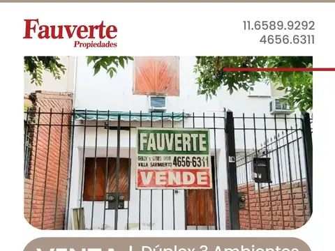 DUPLEX DE 3 AMBIENTES EN VENTA - BARRIO GUEMES