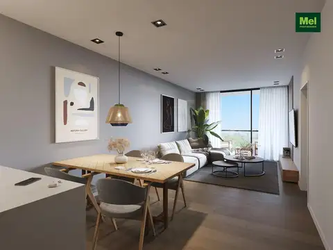 Departamento 2 ambientes con 1 baño