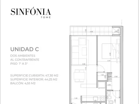 Departamento en Venta con 1 cochera