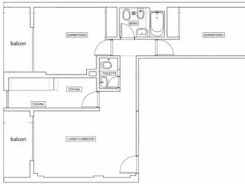 Departamento en Venta de 2 dormitorios