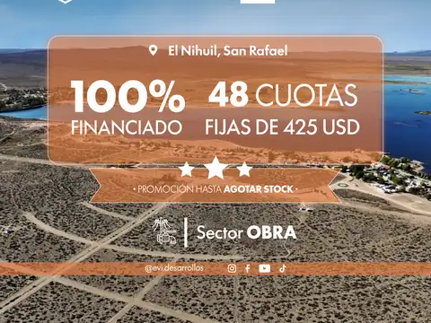 Lote En El Nihuil - Loteo Paralelo 35 - Lotes Desde 875 M2