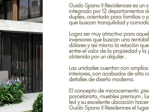 Complejo Residences, Guido Spano 158