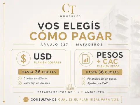 Departamento en Venta de 1 dormitorio