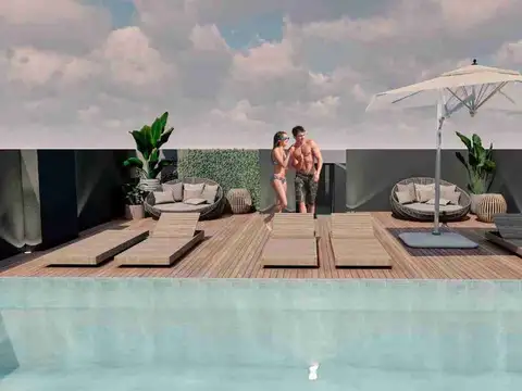 Departamento Monoambiente con 1 baño