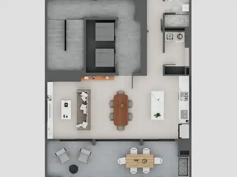 Departamento 2 ambientes con 1 baño