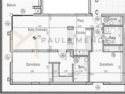 Departamento en Venta de 3 ambientes