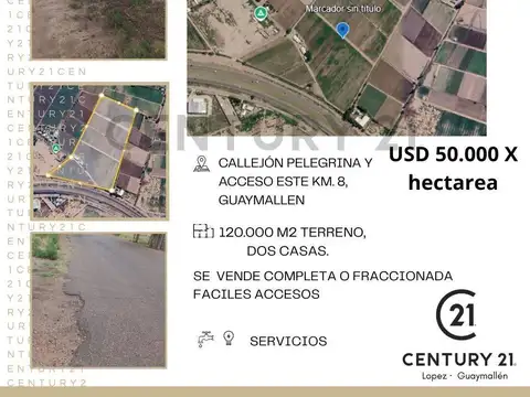 VENTA DE FINCA FRENTE ACCESO ESTE
