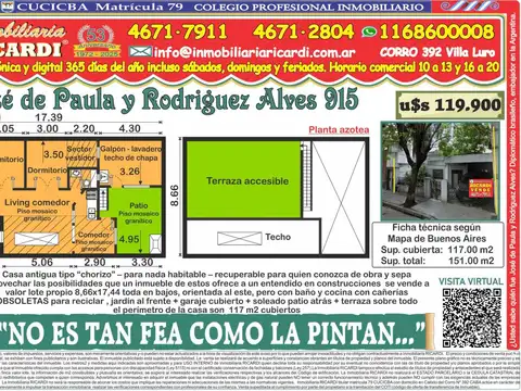 NO ES TAN FEA COMO LA PINTAN Casa viejita pero reciclable