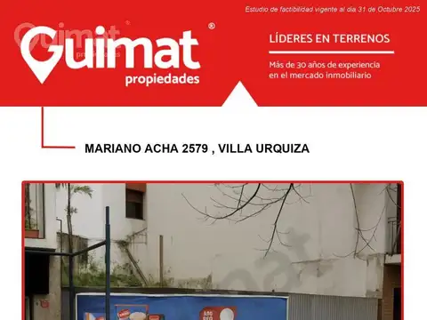 MARIANO ACHA  al 2500