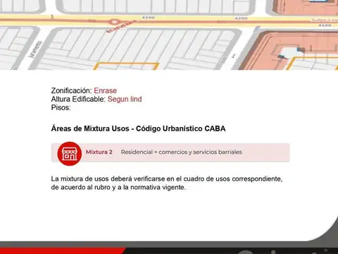 Terreno en Venta en Villa Urquiza, USD 660.000