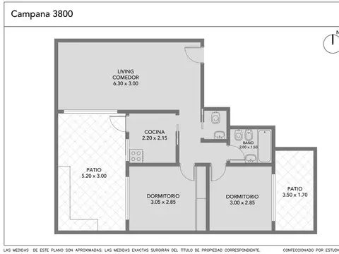 Departamento en Venta de 3 ambientes