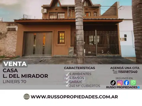 Venta de Casa 4 Ambientes en Lomas del Mirador, La Matanza