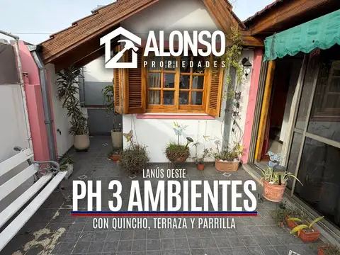 Venta - Ph 3 Ambientes con Quincho y Terraza - Lanús