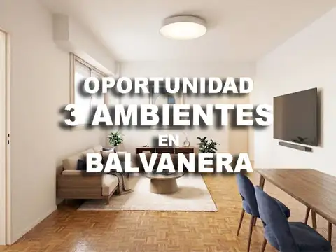 Departamento en Venta 3 ambientes con Balcón y Lavadero en Balvanera