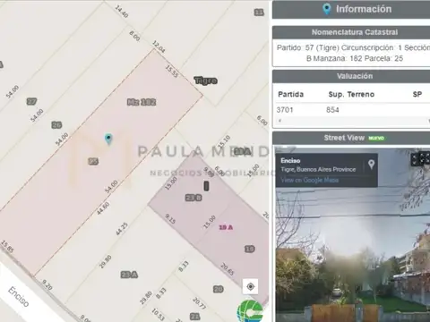 Terreno en Venta en Ciudad De Tigre, USD 750.000